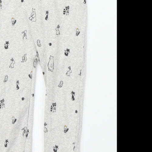 George Baby Grey Solid  Chemise Pyjama Set Size 9-12 Months