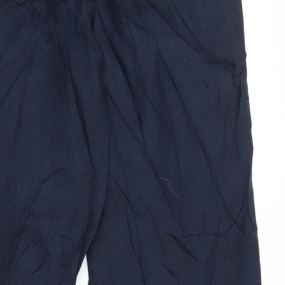 Monsoon Womens Blue   Trousers  Size 14 L26 in