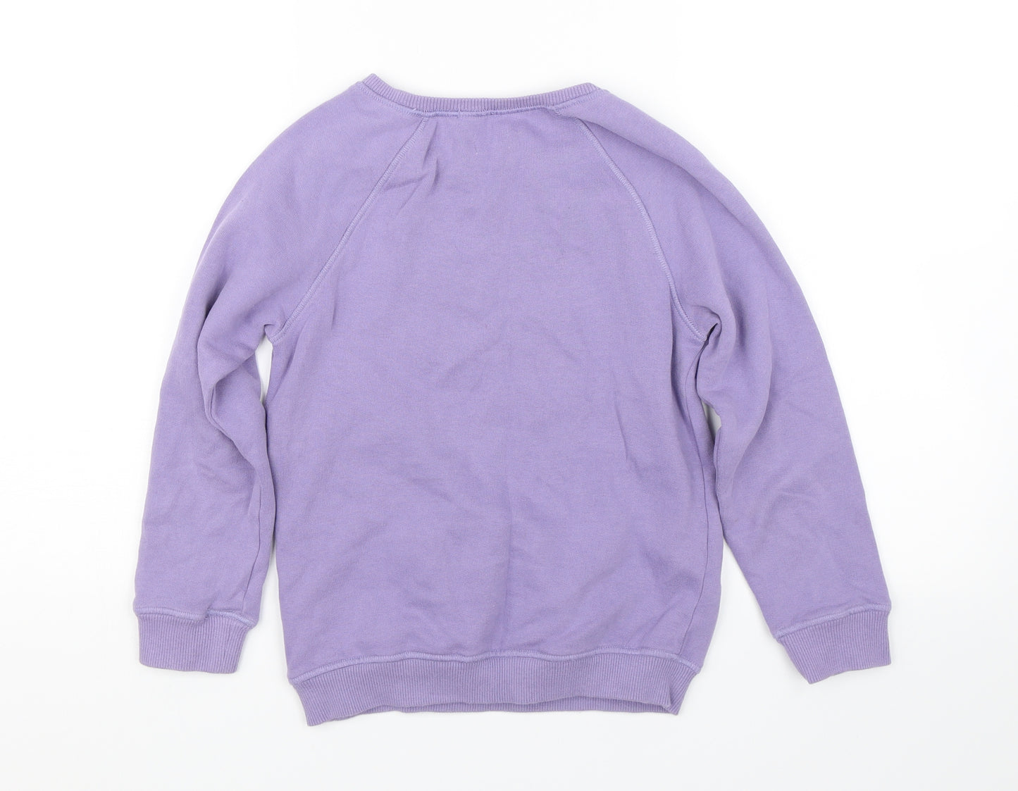 NEXT Girls Purple   Pullover Sweatshirt Size 8 Years  - Rainbow