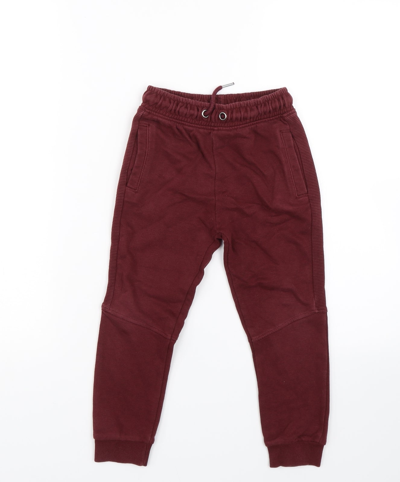 TU Boys Red Striped  Jogger Trousers Size 5 Years