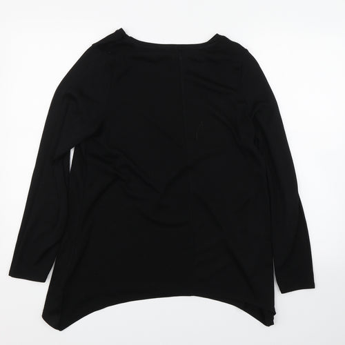 George Womens Black   Basic T-Shirt Size 6