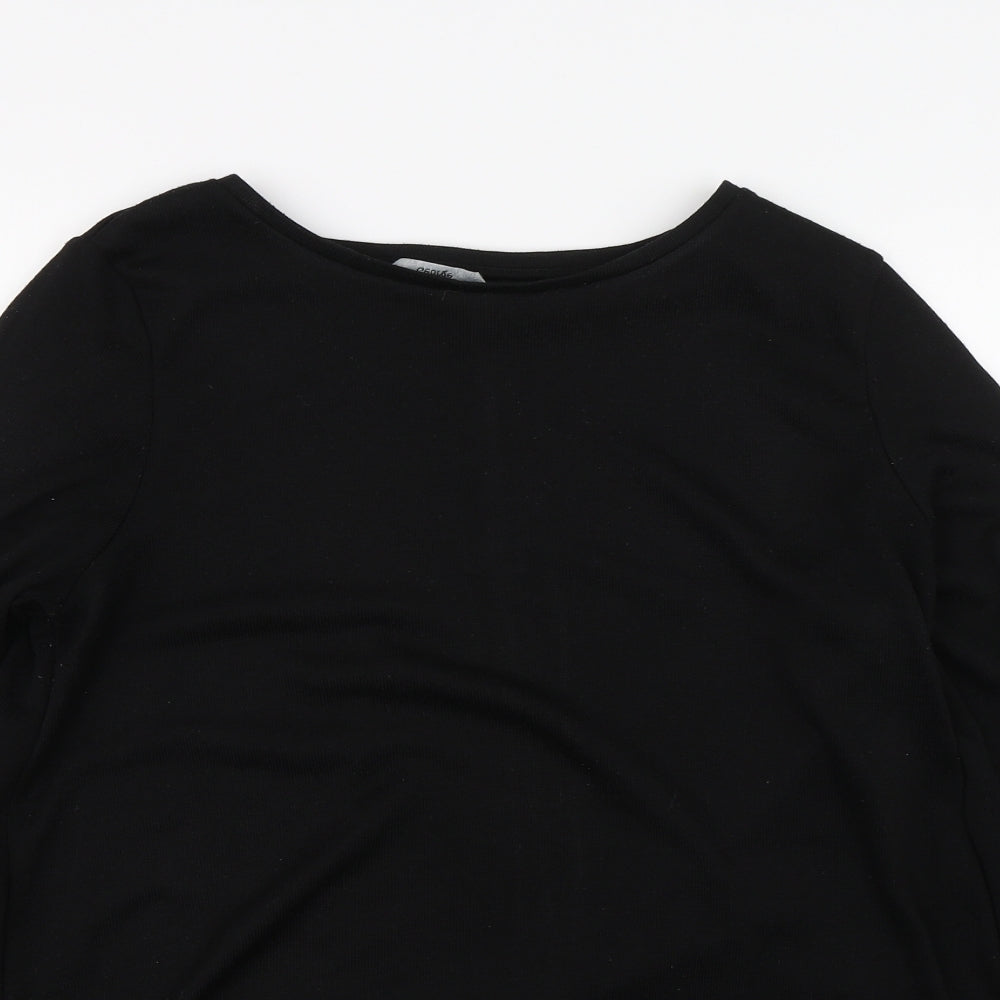 George Womens Black   Basic T-Shirt Size 6