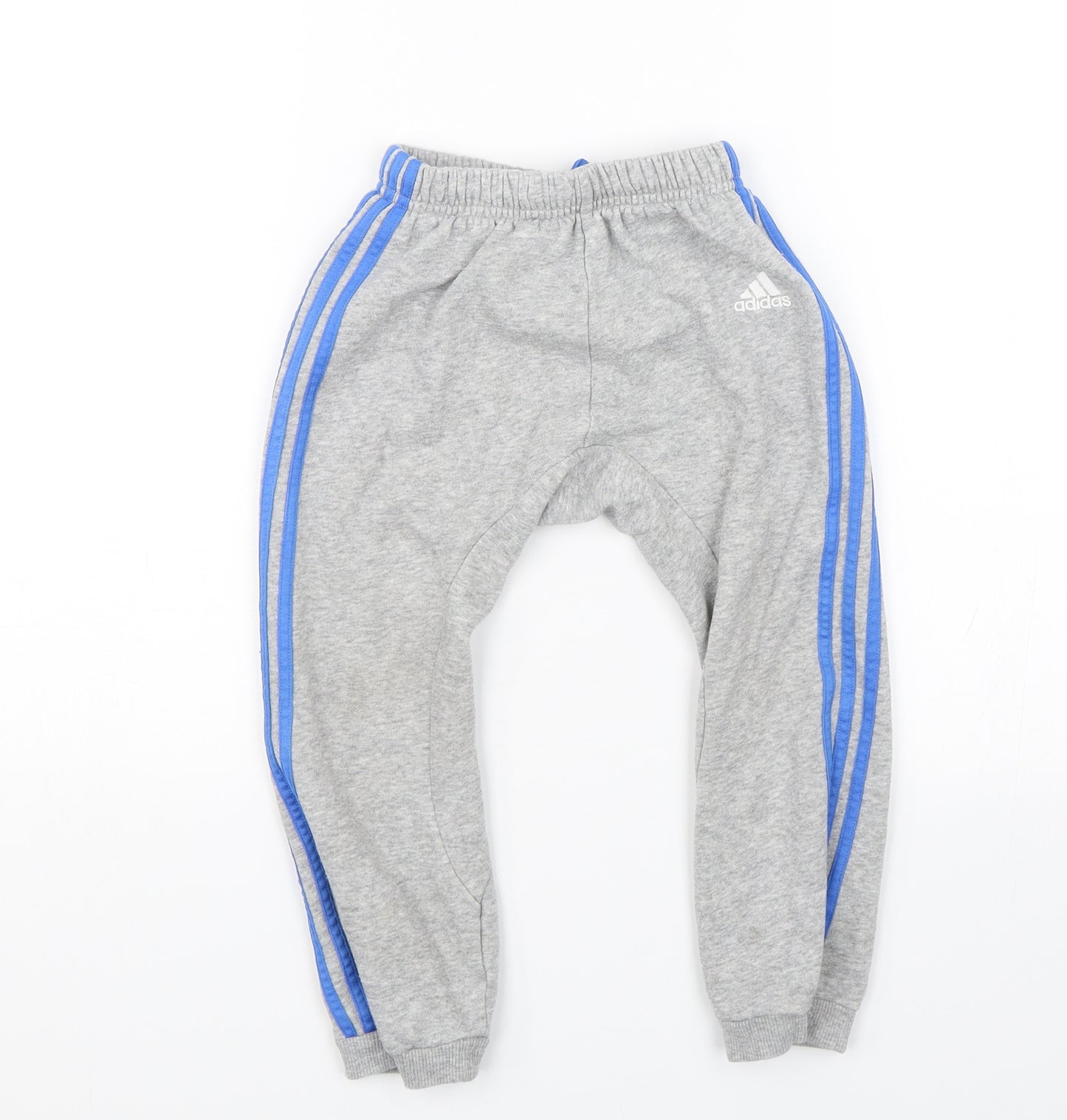 adidas Boys Grey Striped  Jogger Trousers Size 3-4 Years