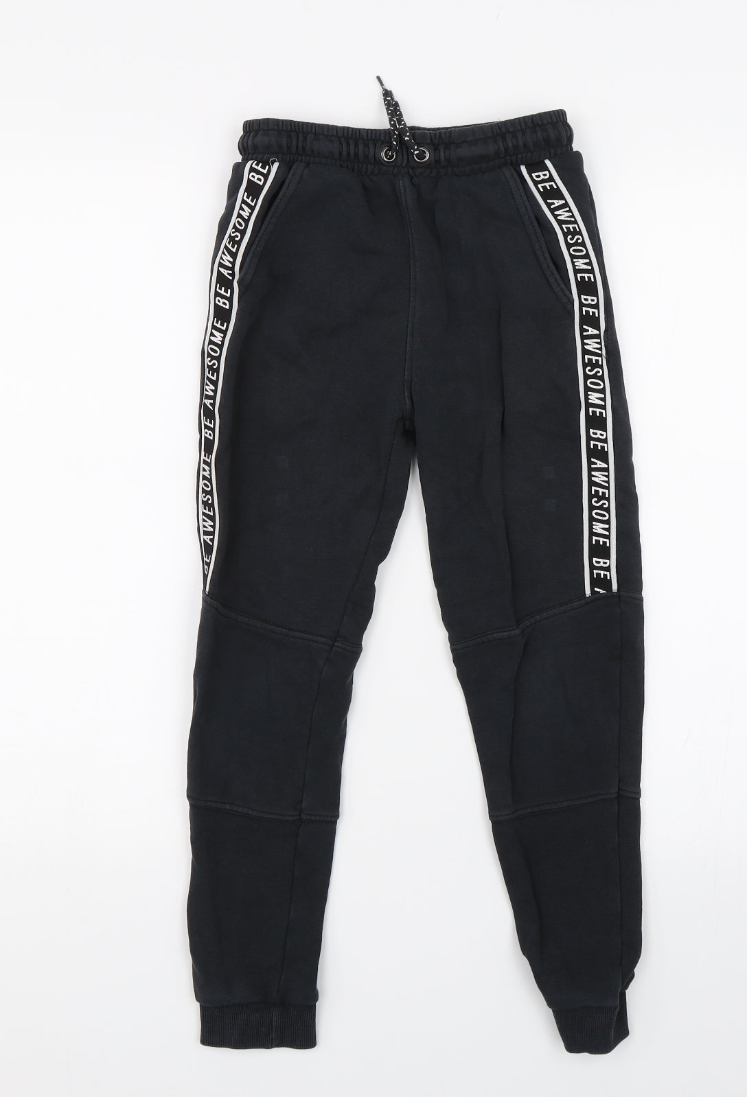 TU Boys Blue Striped  Jogger Trousers Size 8 Years