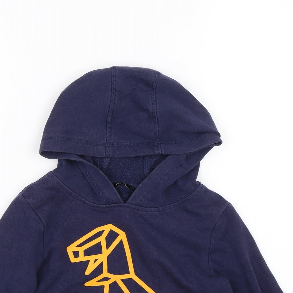 George Boys Blue   Pullover Hoodie Size 3-4 Years  - Dinosaur