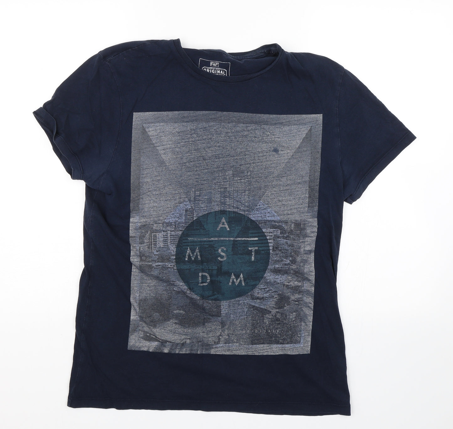 F&F Mens Blue    T-Shirt Size M