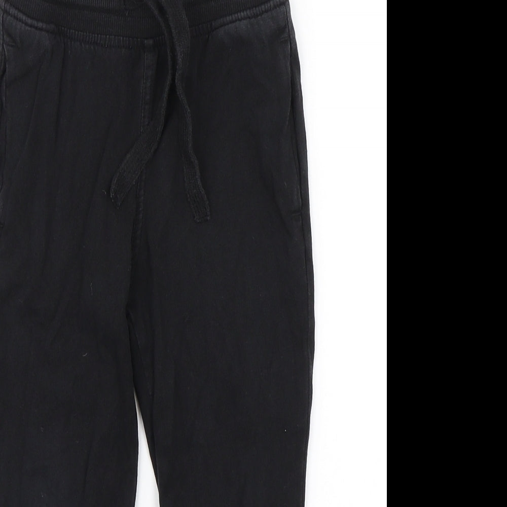 H&M Boys Black   Jogger Trousers Size 3-4 Years