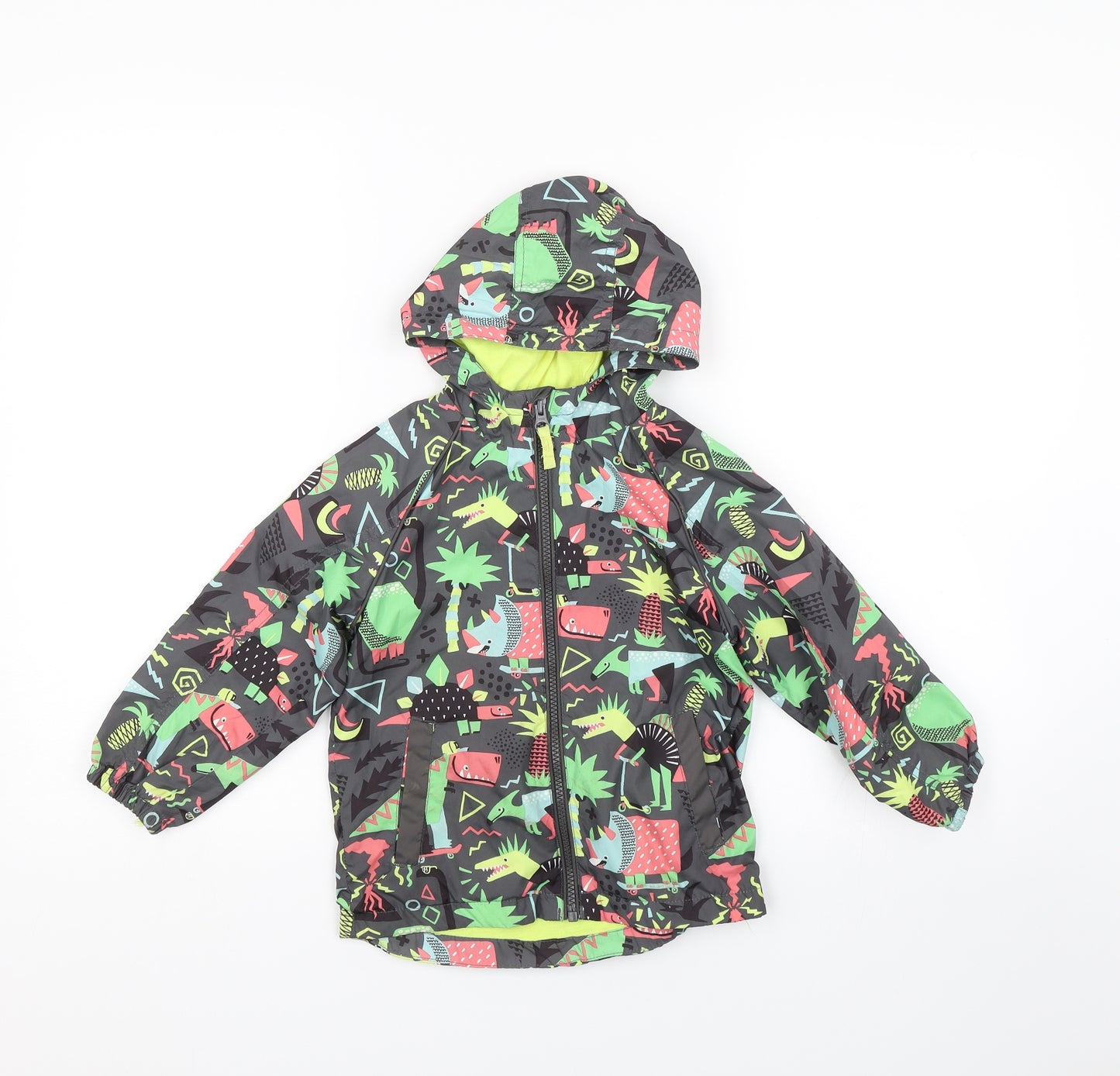 TU Boys Multicoloured Animal Print  Rain Coat Coat Size 3-4 Years  - Dinosaurs