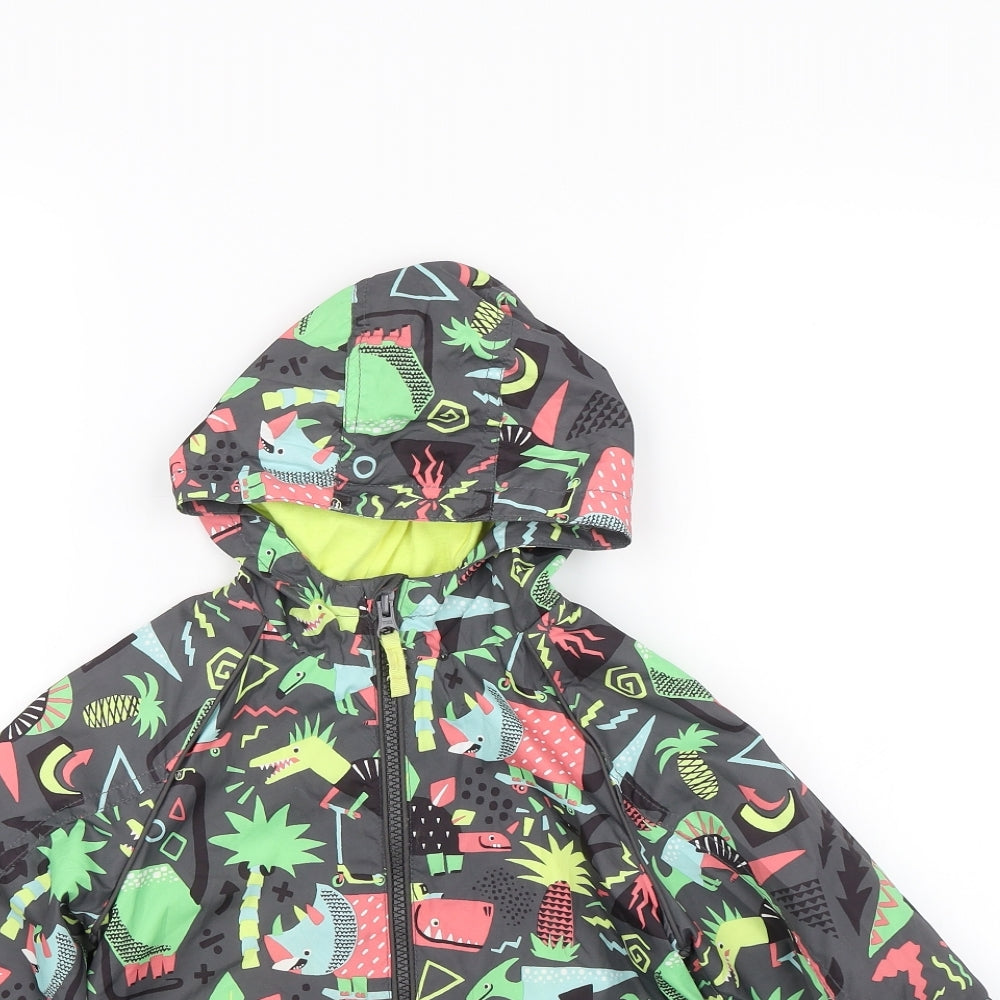 TU Boys Multicoloured Animal Print  Rain Coat Coat Size 3-4 Years  - Dinosaurs