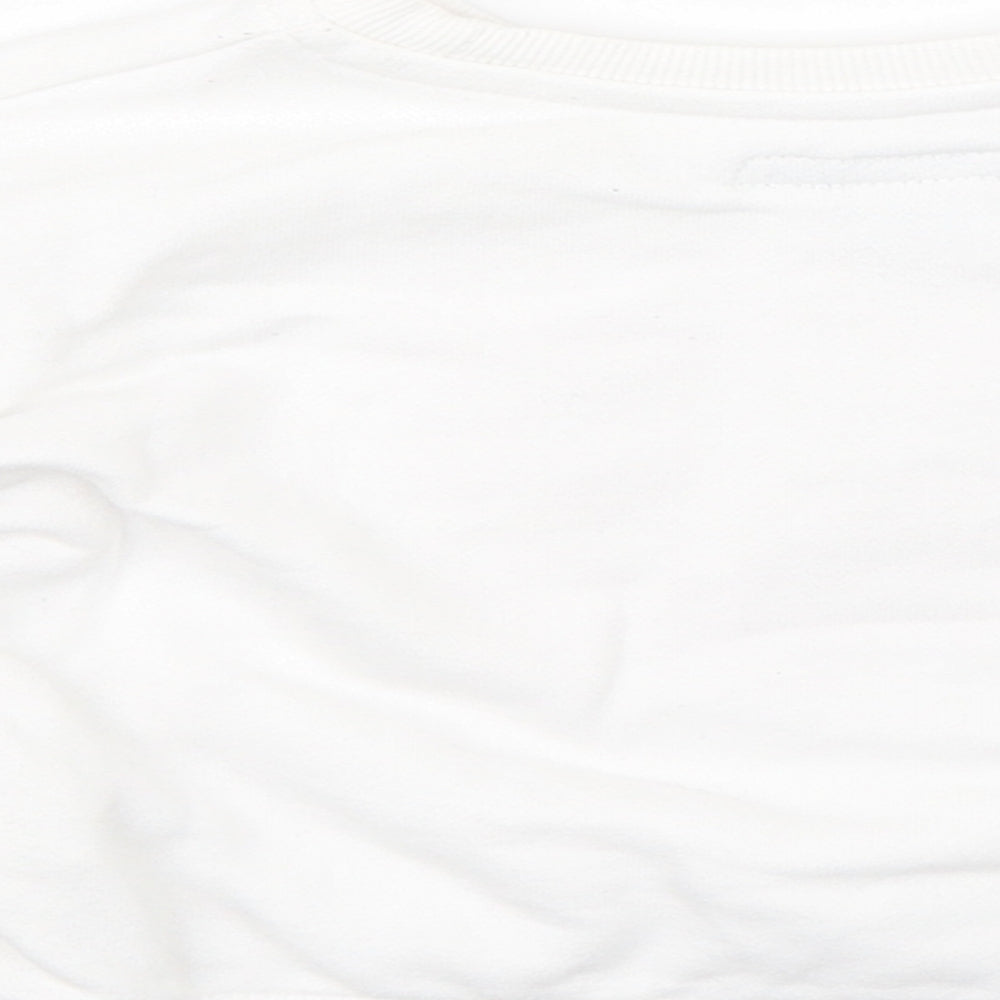 Primark Girls White   Pullover Jumper Size 12-18 Months