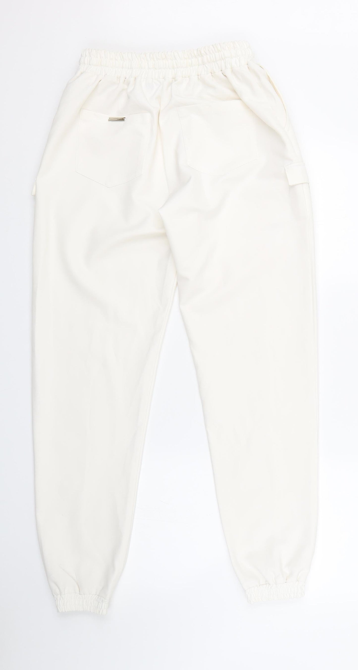 manier e de voir Womens White   Capri Trousers Size 10 L29.5 in - Elasticated Waist