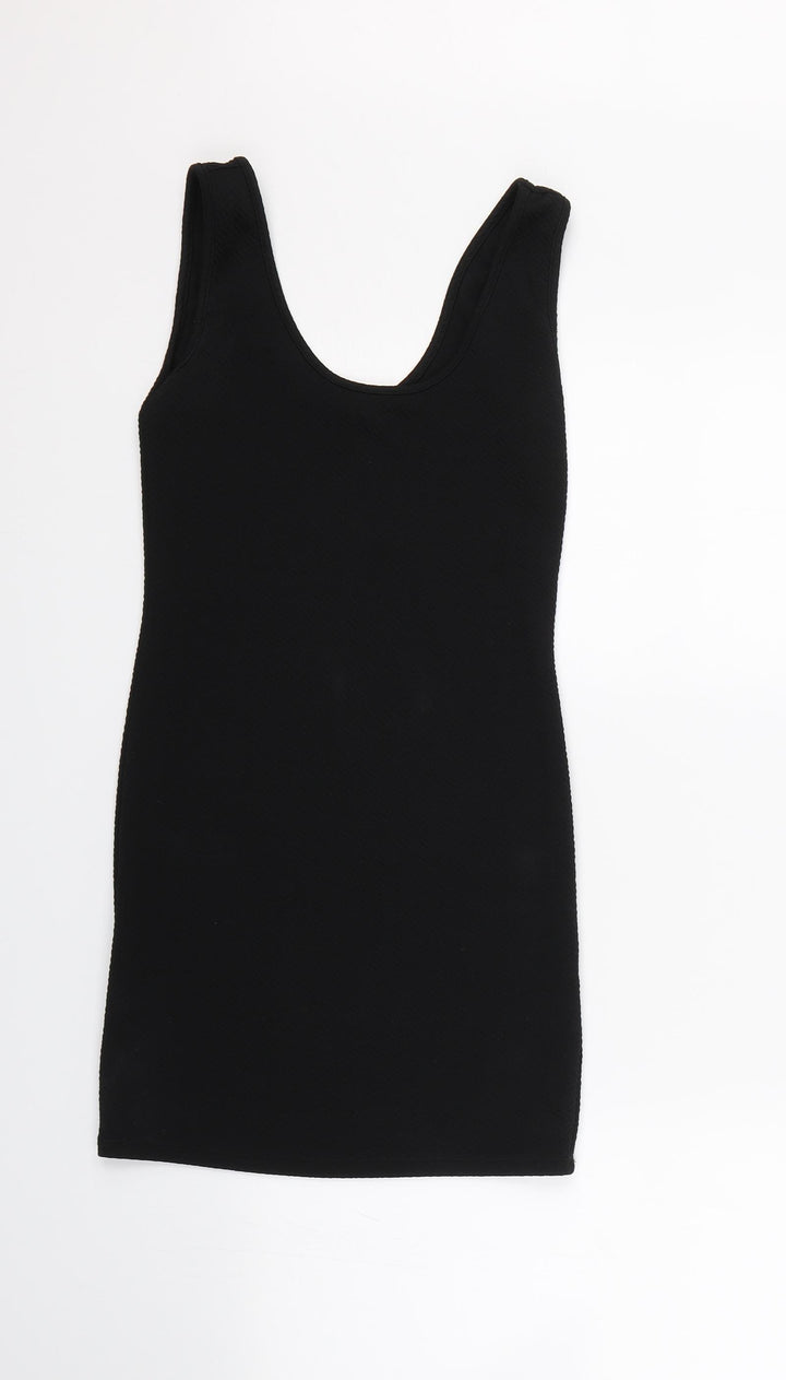 FOREVER 21 Womens Black Striped  Bodycon  Size S