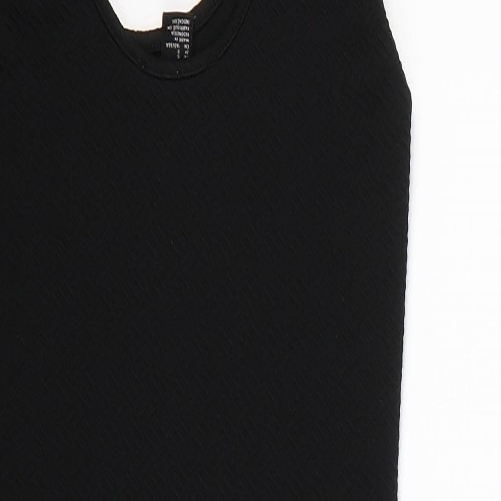 FOREVER 21 Womens Black Striped  Bodycon  Size S