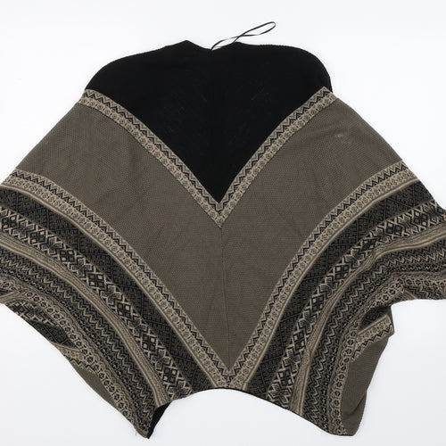 Apricot Womens Brown Argyle/Diamond  Cardigan Jumper Size S