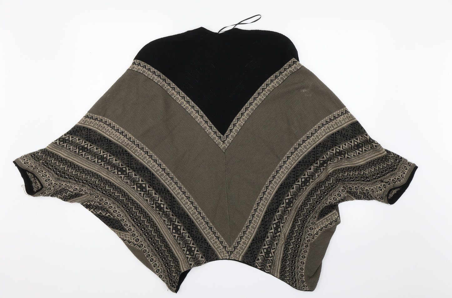Apricot Womens Brown Argyle/Diamond  Cardigan Jumper Size S