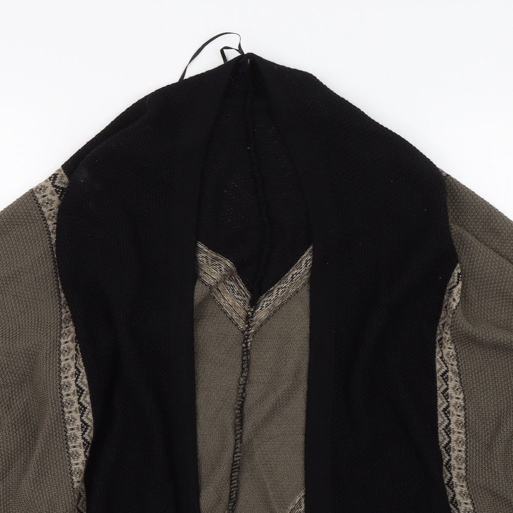 Apricot Womens Brown Argyle/Diamond  Cardigan Jumper Size S