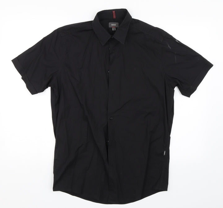 Mexx Mens Black Button-Up Size M