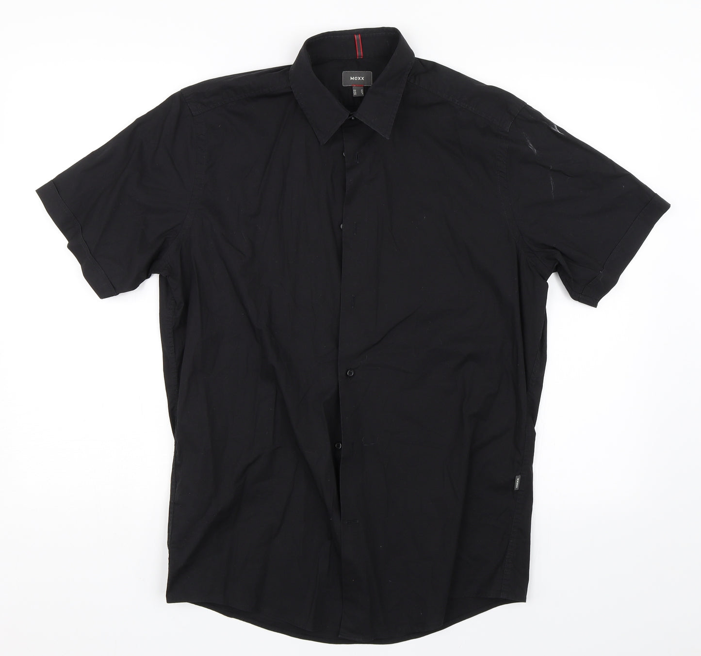 Mexx Mens Black    Button-Up Size M