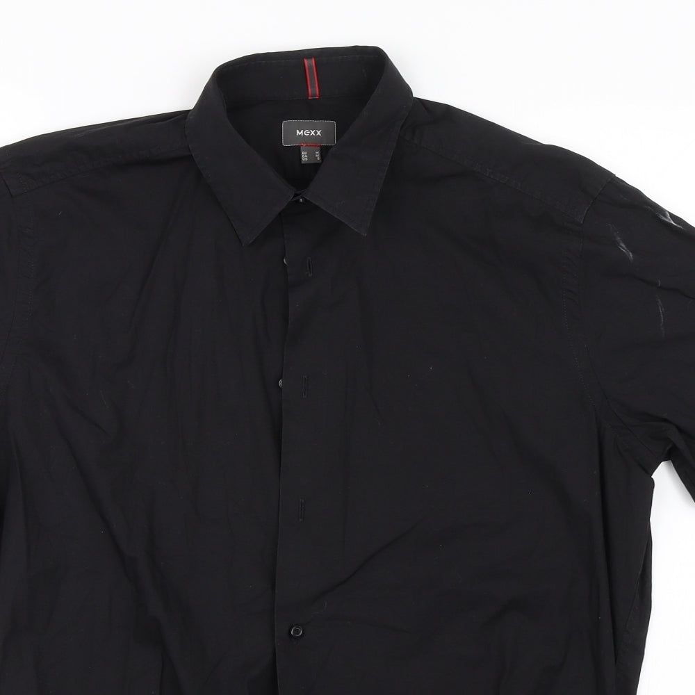 Mexx Mens Black    Button-Up Size M