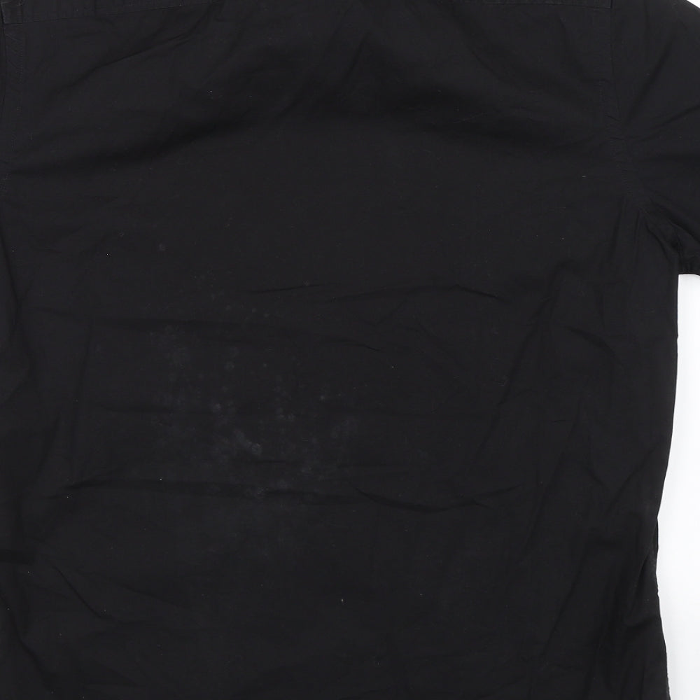 Mexx Mens Black    Button-Up Size M