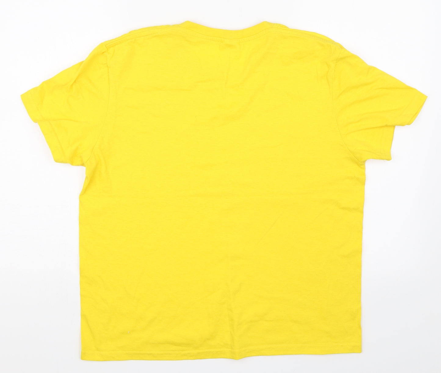 Preworn Womens Yellow   Basic T-Shirt Size L  - Bee