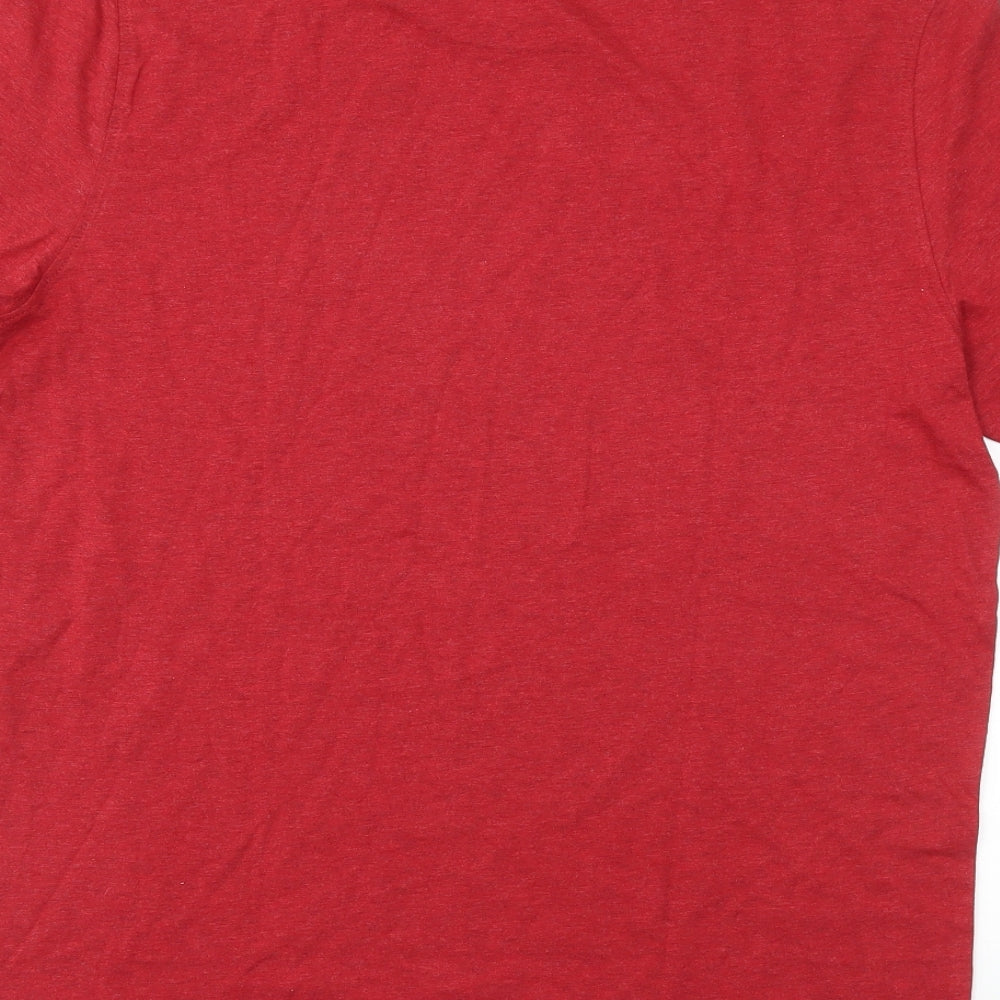 M&S Mens Red    T-Shirt Size L