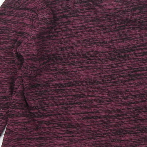 F&F Girls Purple Animal Print  Basic T-Shirt Size 5-6 Years