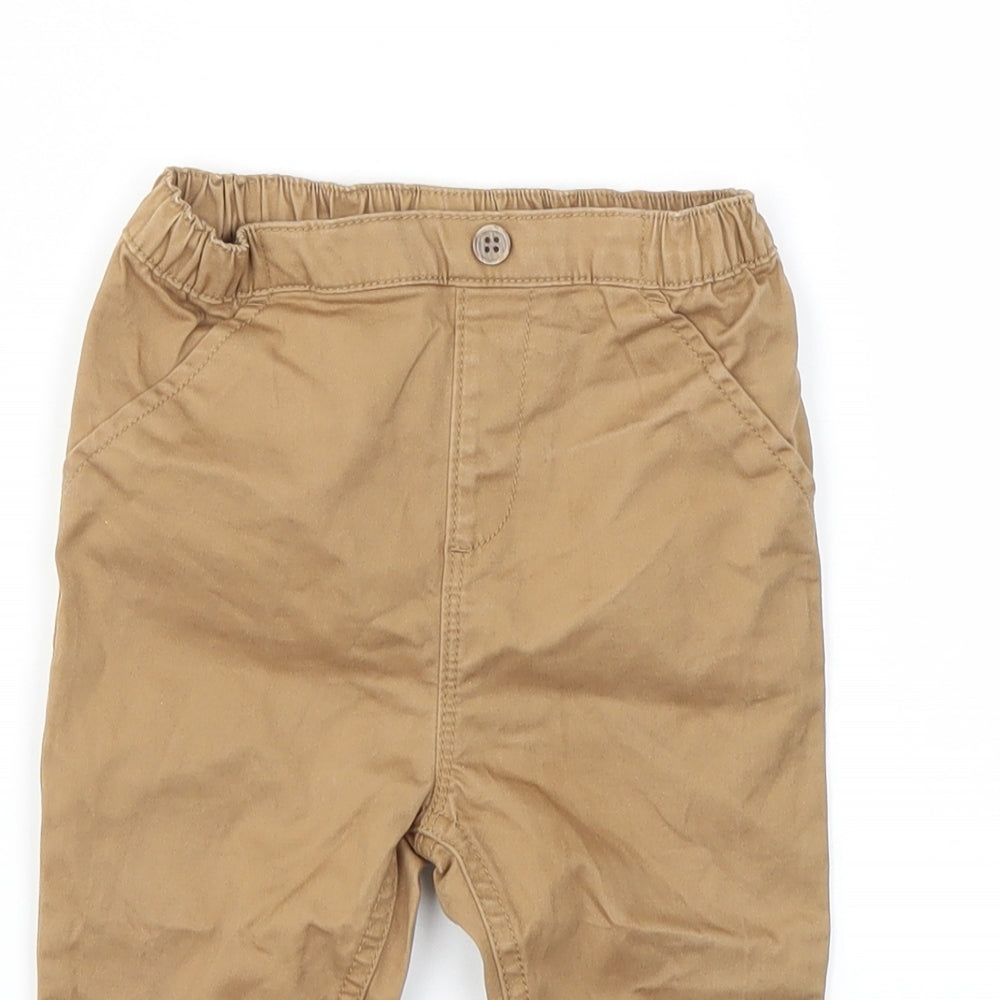 NEXT Boys Beige   Capri Trousers Size 9-12 Months