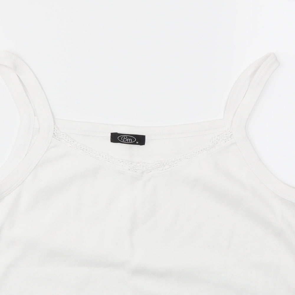 BM Womens White   Basic T-Shirt Size M