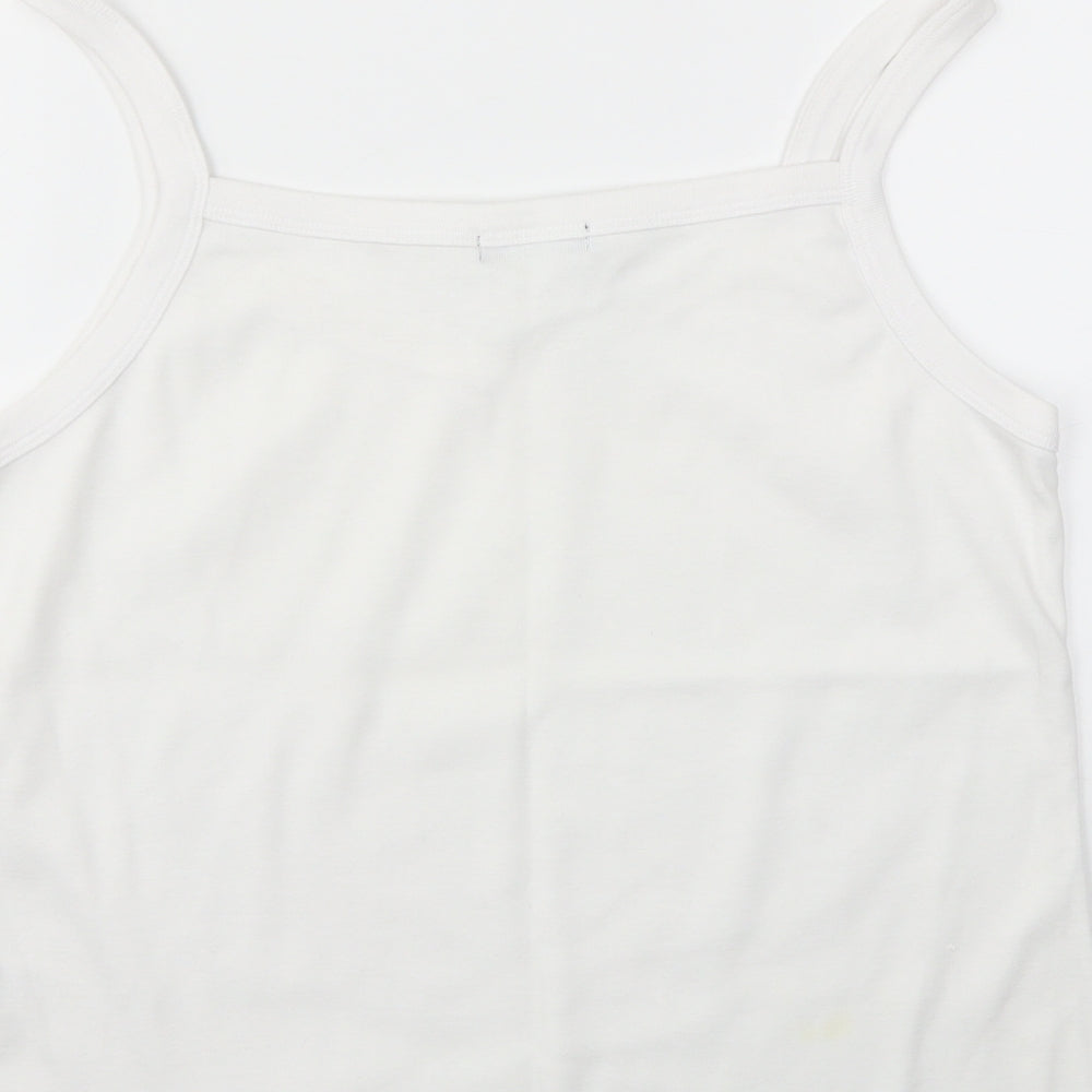 BM Womens White   Basic T-Shirt Size M