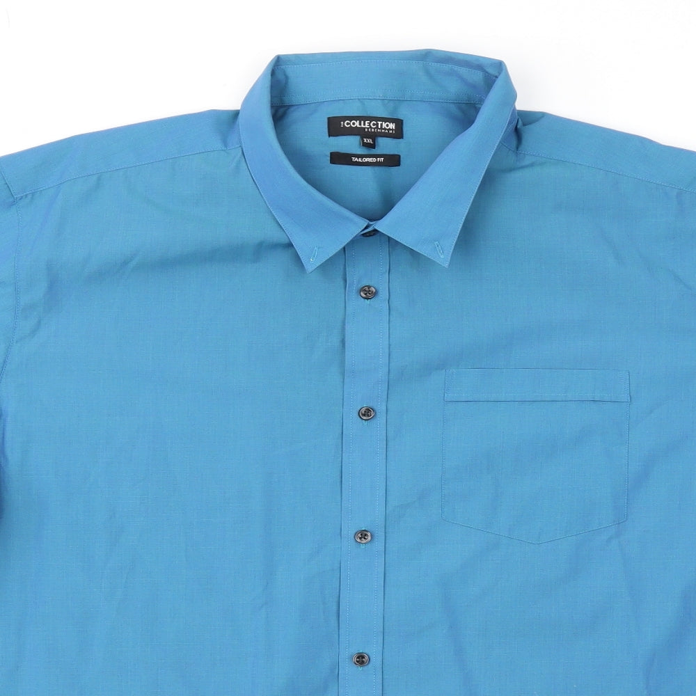 debanhams Mens Blue    Dress Shirt Size 2XL
