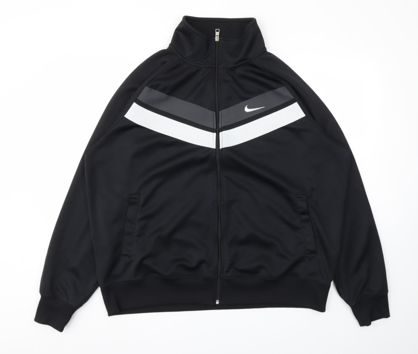 Nike Mens Black   Full Zip Sweatshirt Size 2XL