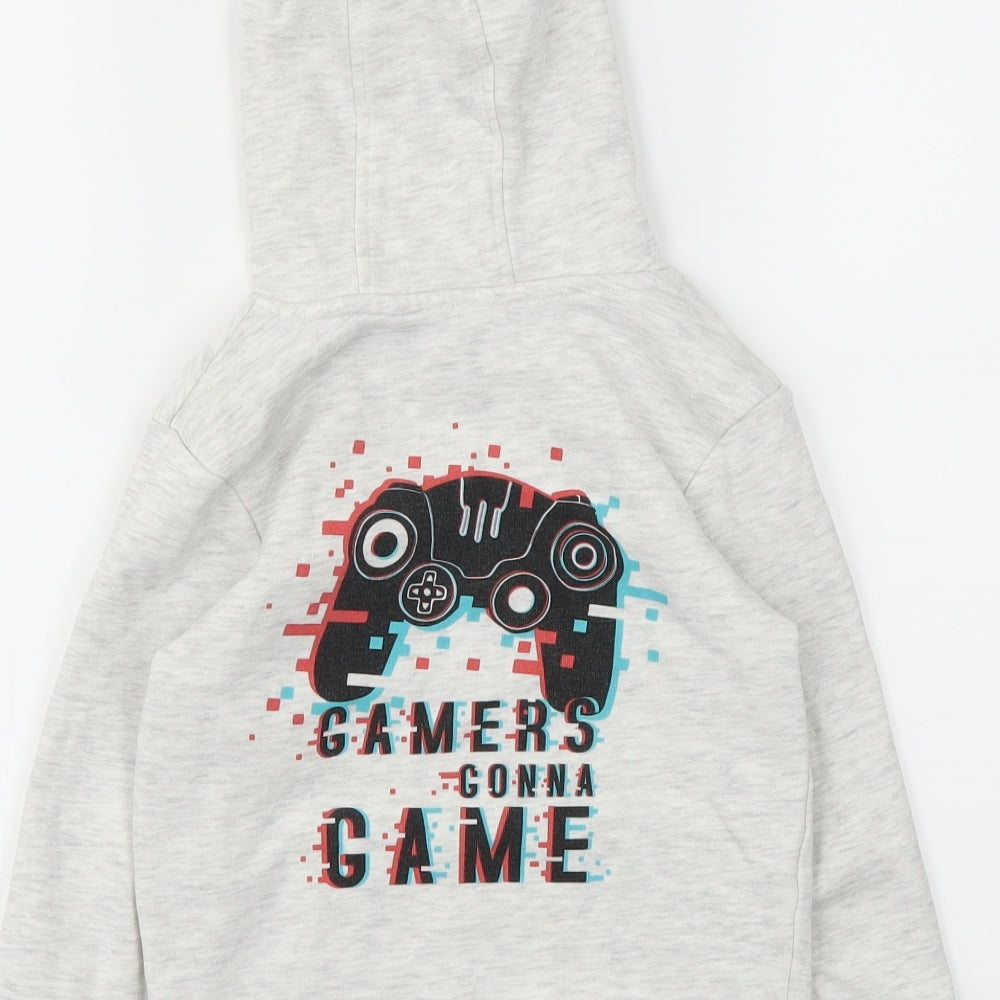 George Boys Grey   Pullover Hoodie Size 6-7 Years