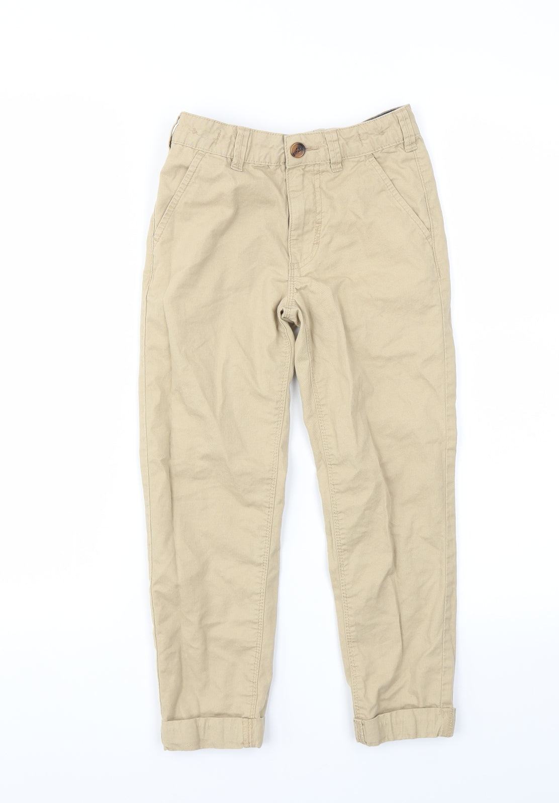George Boys Beige   Jogger Trousers Size 6-7 Years