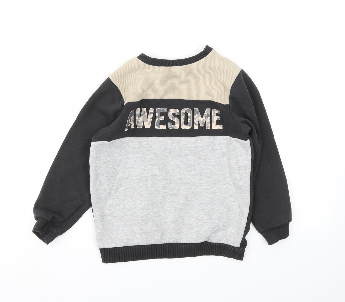 TU Boys Grey   Pullover Sweatshirt Size 6 Years