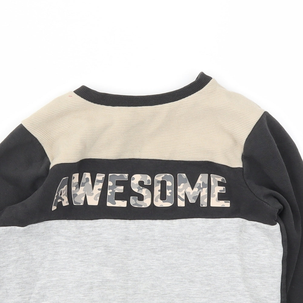 TU Boys Grey   Pullover Sweatshirt Size 6 Years