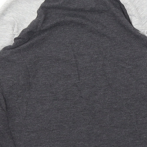 George Boys Grey Animal Print  Basic T-Shirt Size 4-5 Years