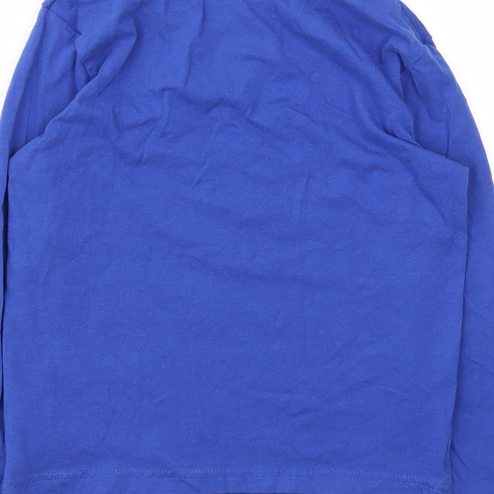 Primark Boys Blue Animal Print  Basic T-Shirt Size 6-7 Years