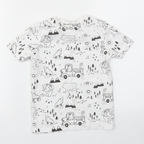 George Boys White   Basic T-Shirt Size 5-6 Years