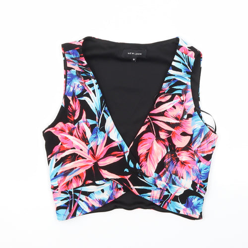 NEW LOOK  Womens Multicoloured Floral  Basic T-Shirt Size 10