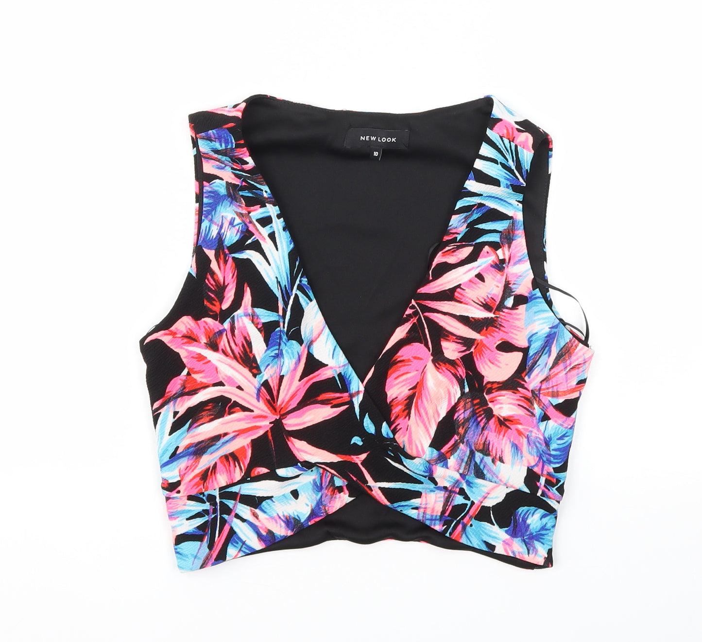 NEW LOOK  Womens Multicoloured Floral  Basic T-Shirt Size 10