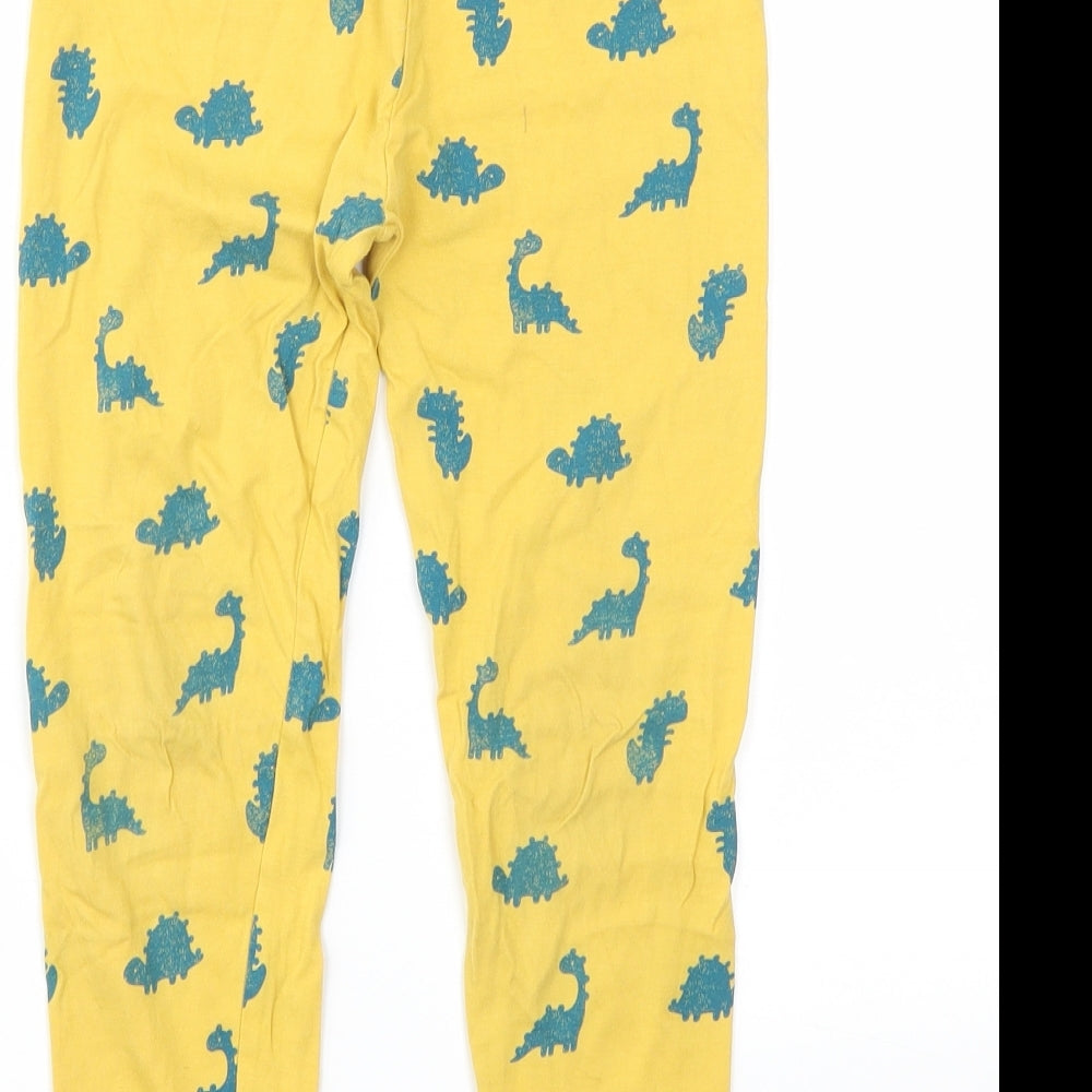 George Boys Yellow Animal Print  Jogger Trousers Size 6-7 Years