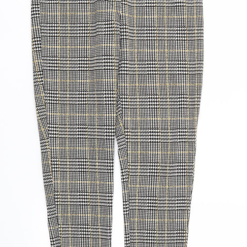 Select Womens Grey Check  Trousers  Size 8 L29 in