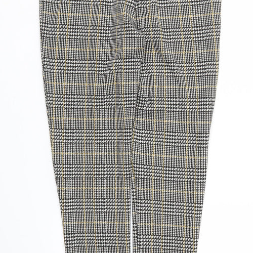 Select Womens Grey Check  Trousers  Size 8 L29 in