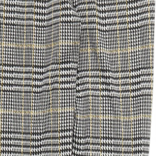 Select Womens Grey Check  Trousers  Size 8 L29 in