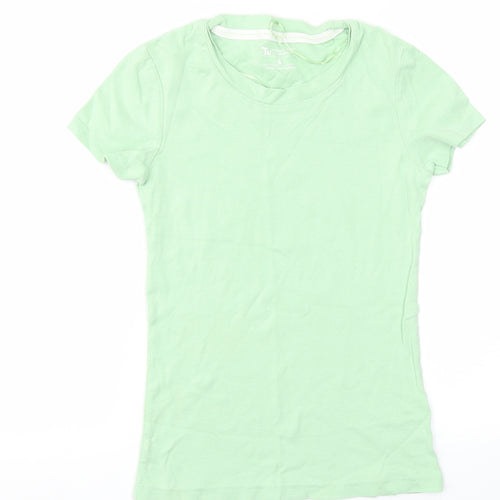 TU Womens Green   Basic T-Shirt Size 8