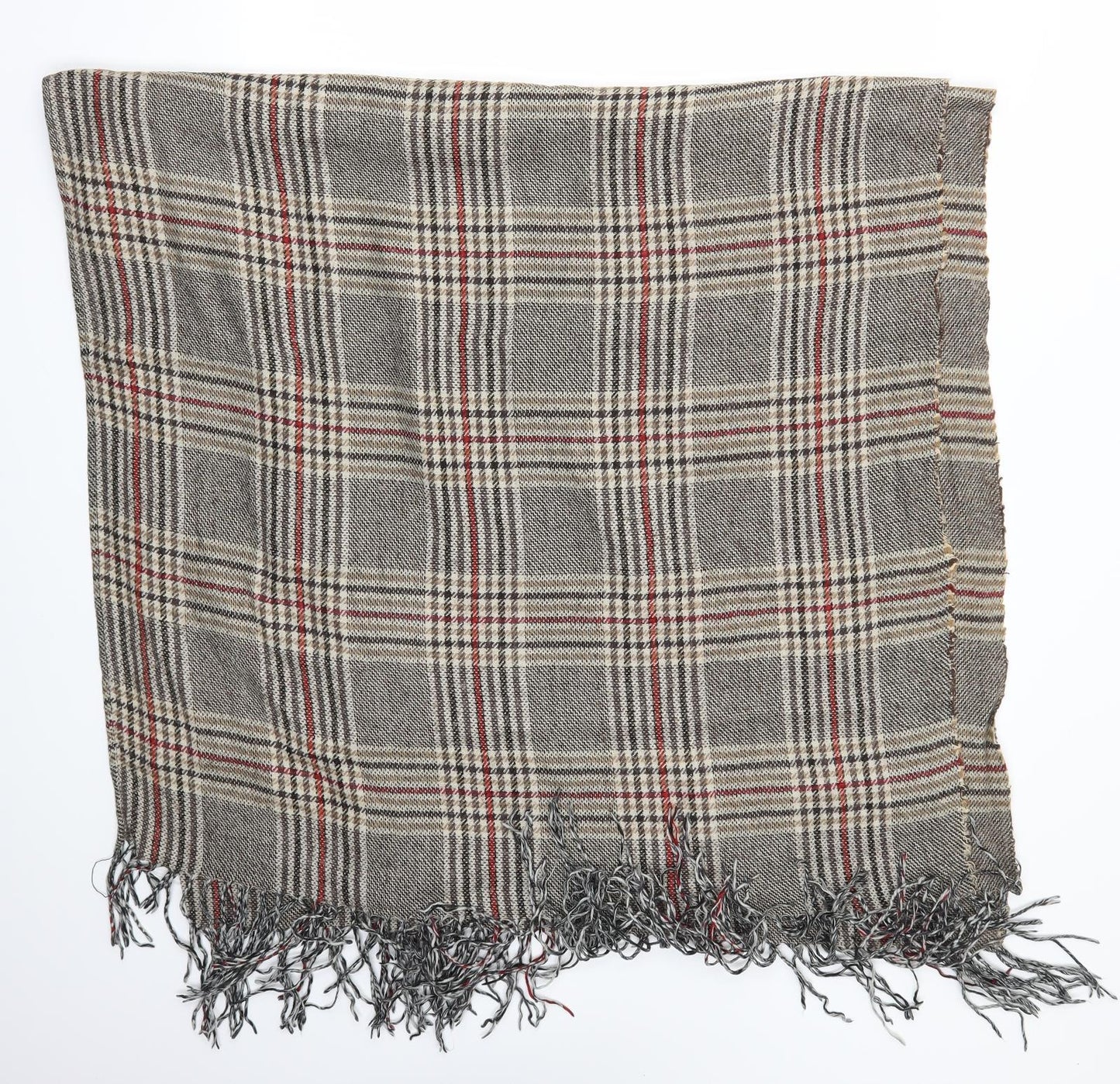 Preworn Womens Brown Check   Scarf