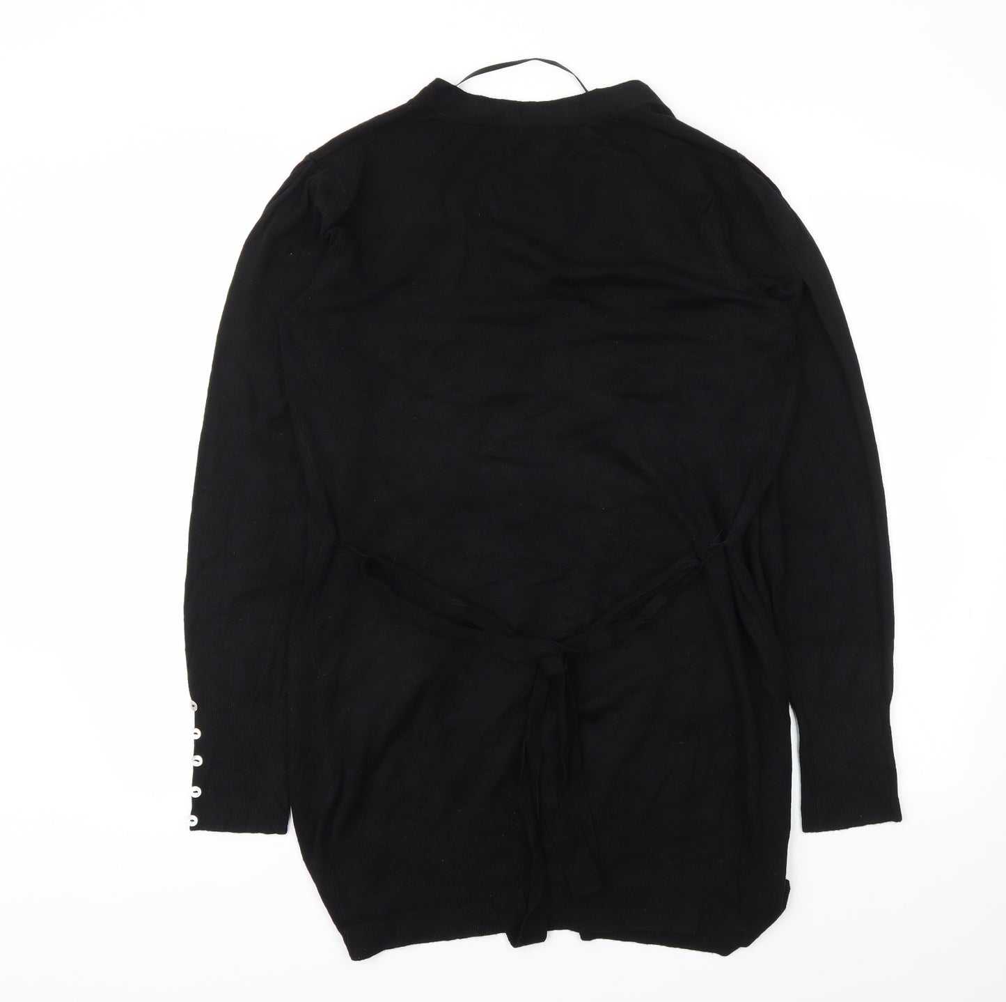 Preworn Womens Black   Cardigan Jumper Size 16