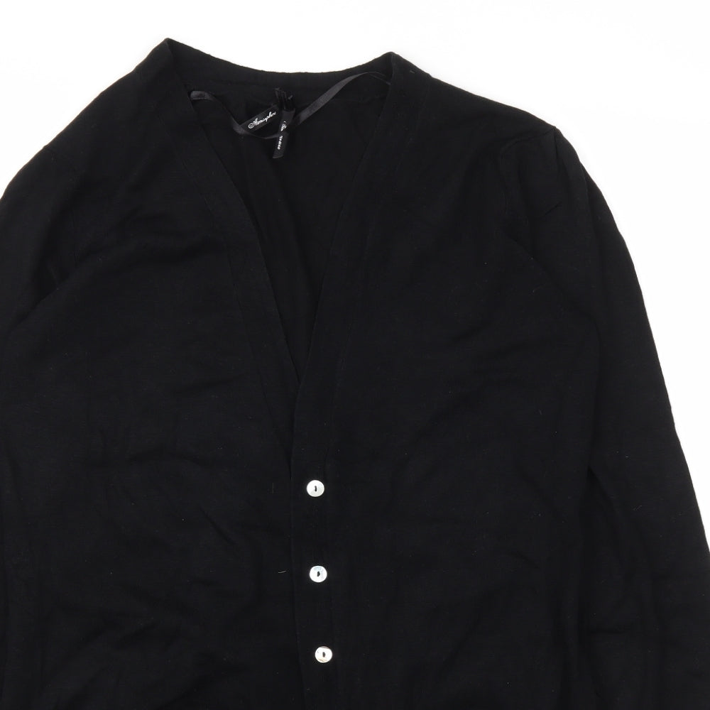Preworn Womens Black   Cardigan Jumper Size 16