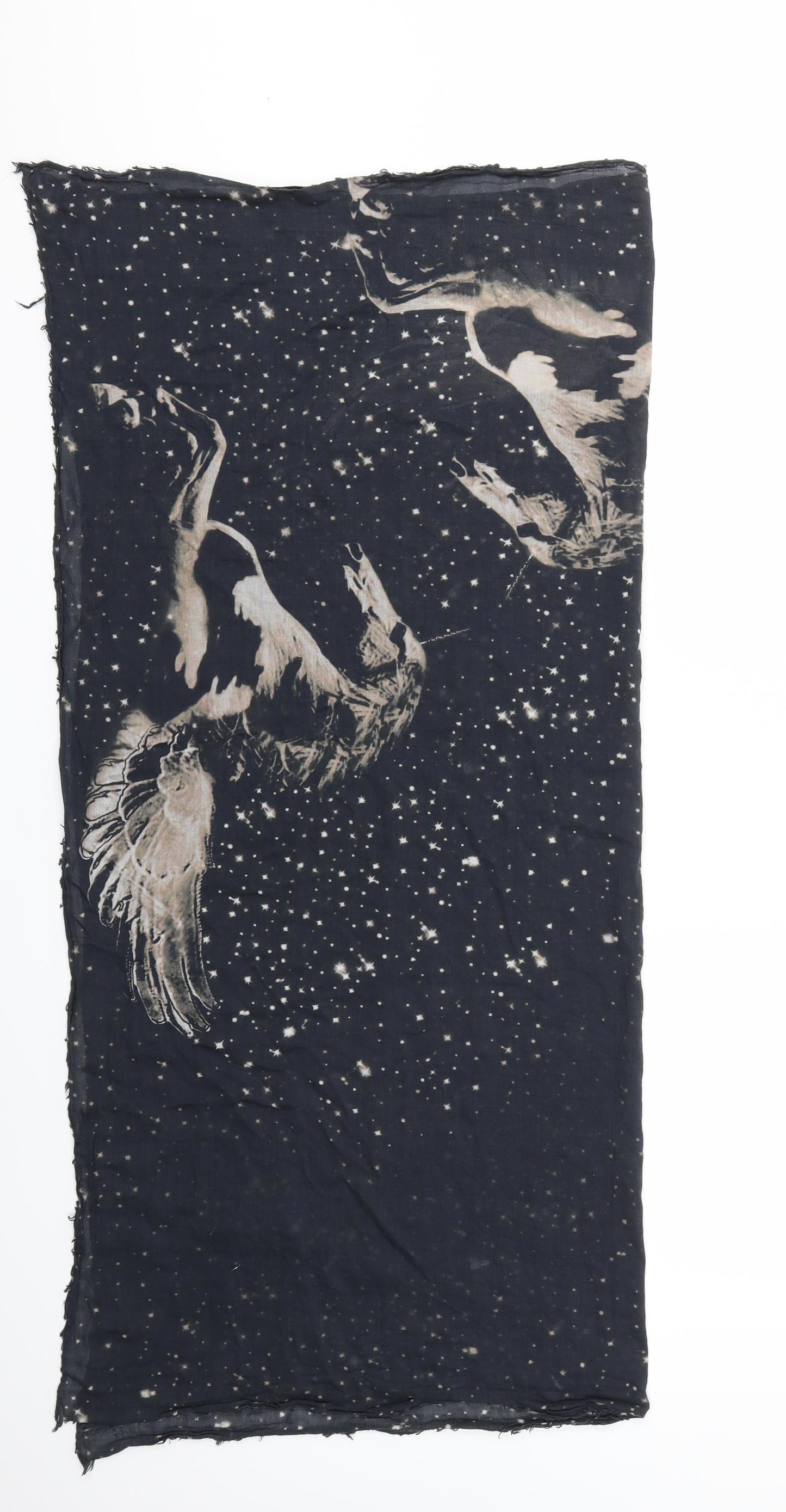 Preworn Womens Blue Animal Print   Scarf